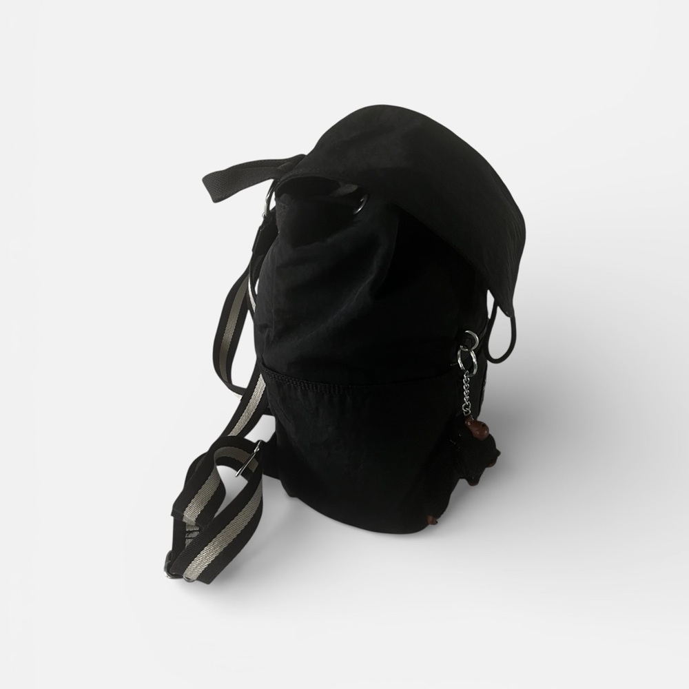 Kipling Black Medium Backpack with Logo Charm - image 3